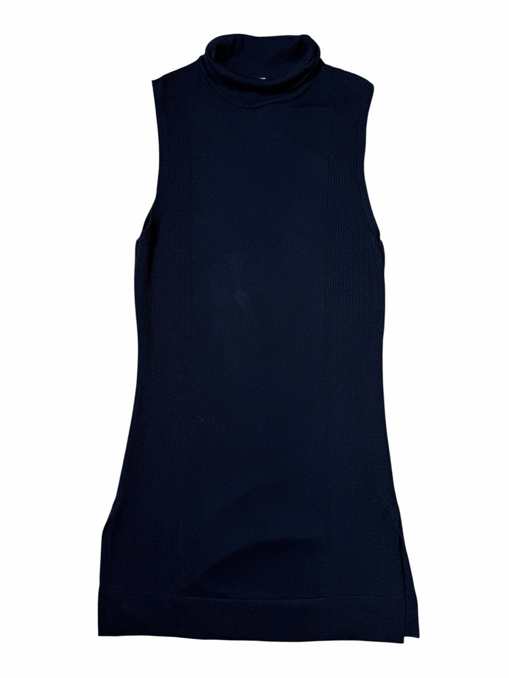 Lululemon Black Turtleneck Knit Sleeveless Mini Dress Womens 6